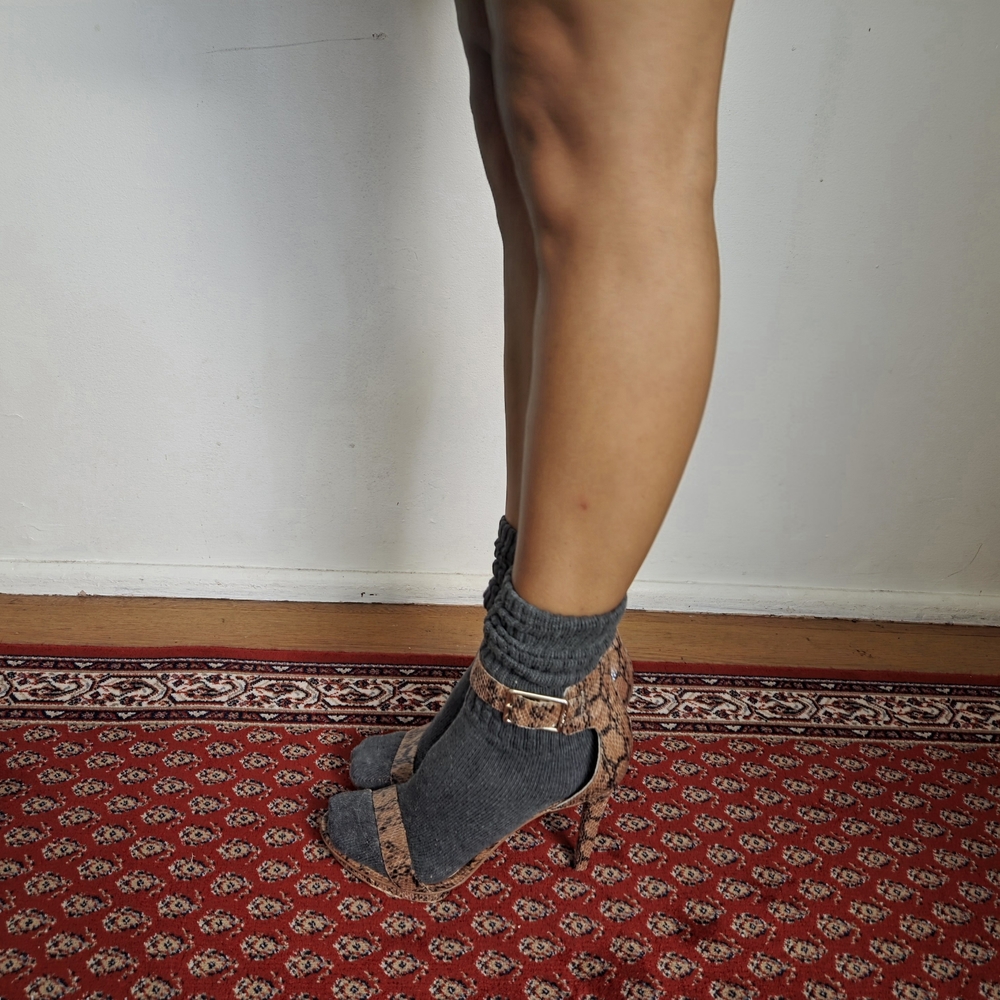 Calvin Klein Snakeprint Heels